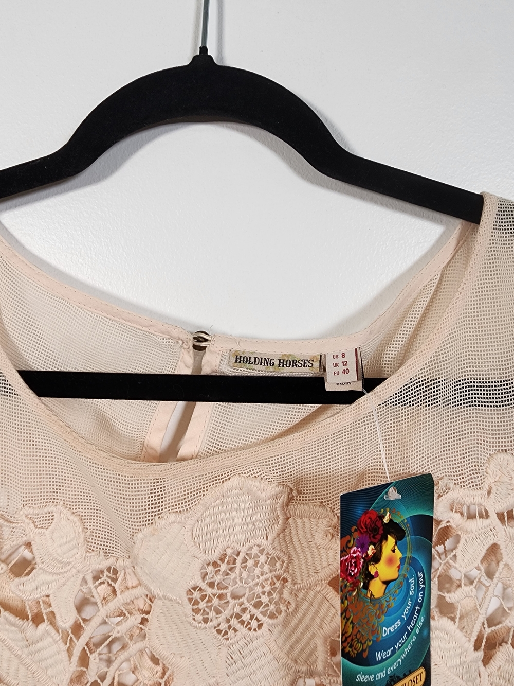 Anthropologie Magnolia Lace Dress By Holding Horses Size M (8) - Picture 3 of 8